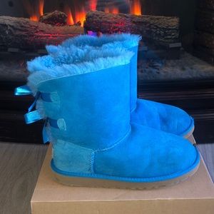 Turquoise Bailey Bow UGGS